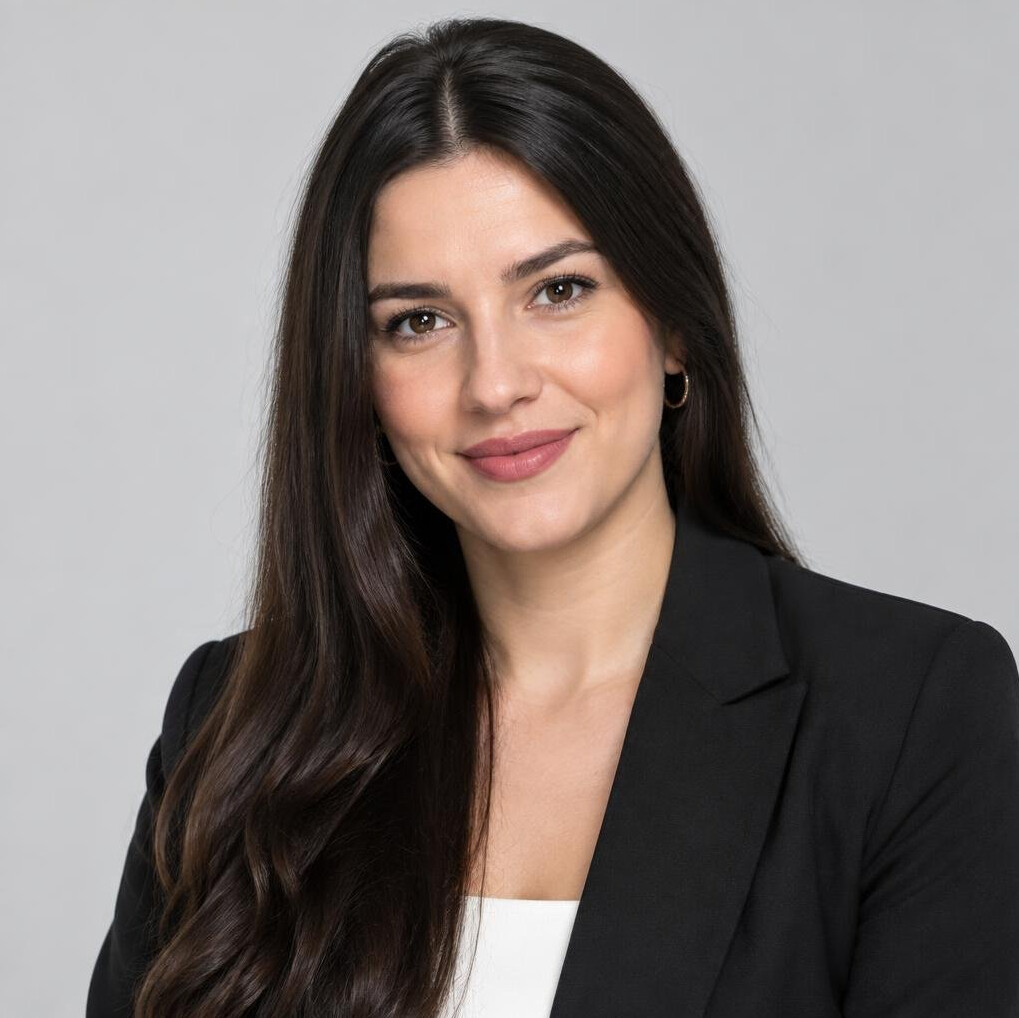 Studio portrait of a young Croatian woman professional